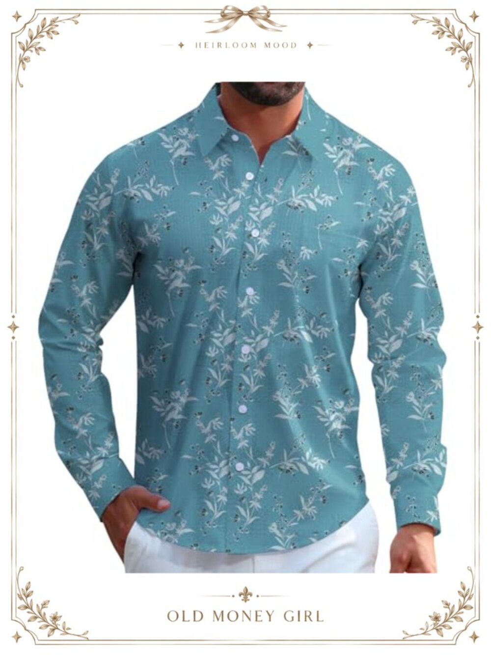 Mens Dress Shirt Long Sleeve Button Up Regular Fit Collared Casual